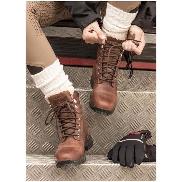 Mountain Horse Damen Schnee-Fluss-Kurz-Stiefel Mit Spitze - Brown